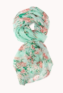 This Floral Fantasy Woven Scarf can add a dainty touch to a simple outfit without hampering the carefree feeling.